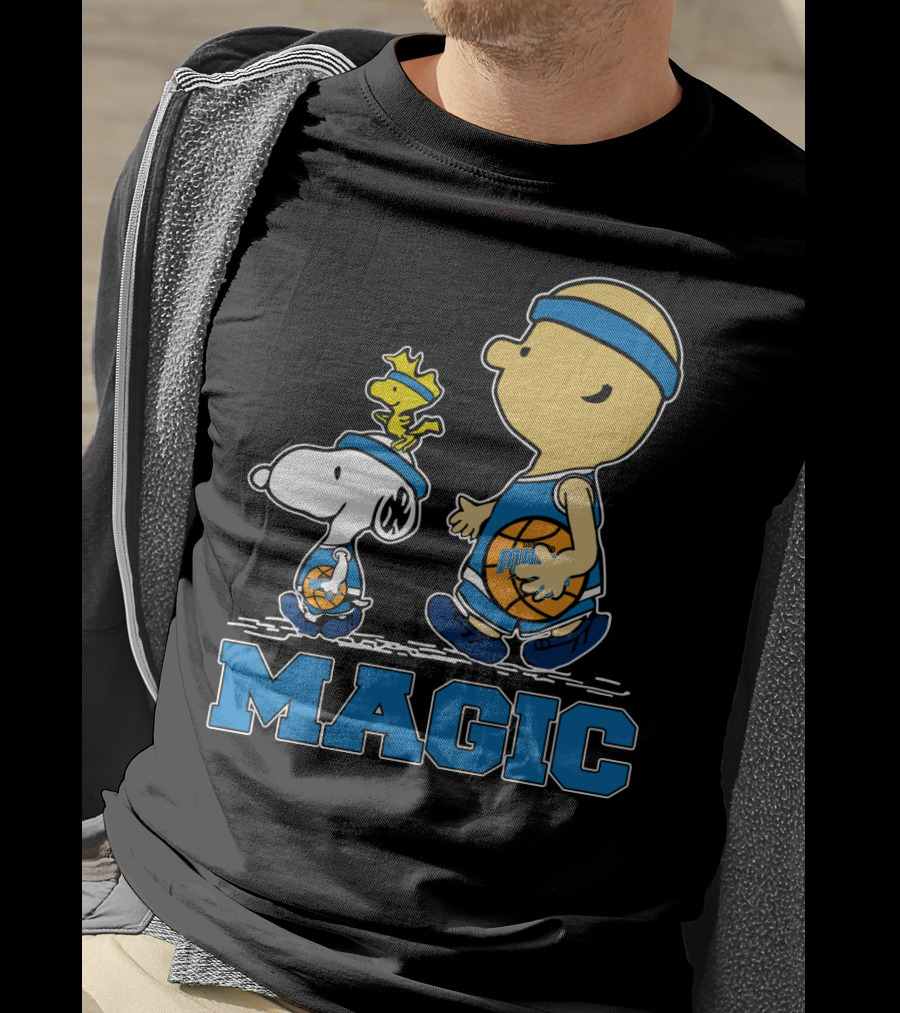 Snoopy Woodstock Basketball Orlando Magic Fans T-Shirt