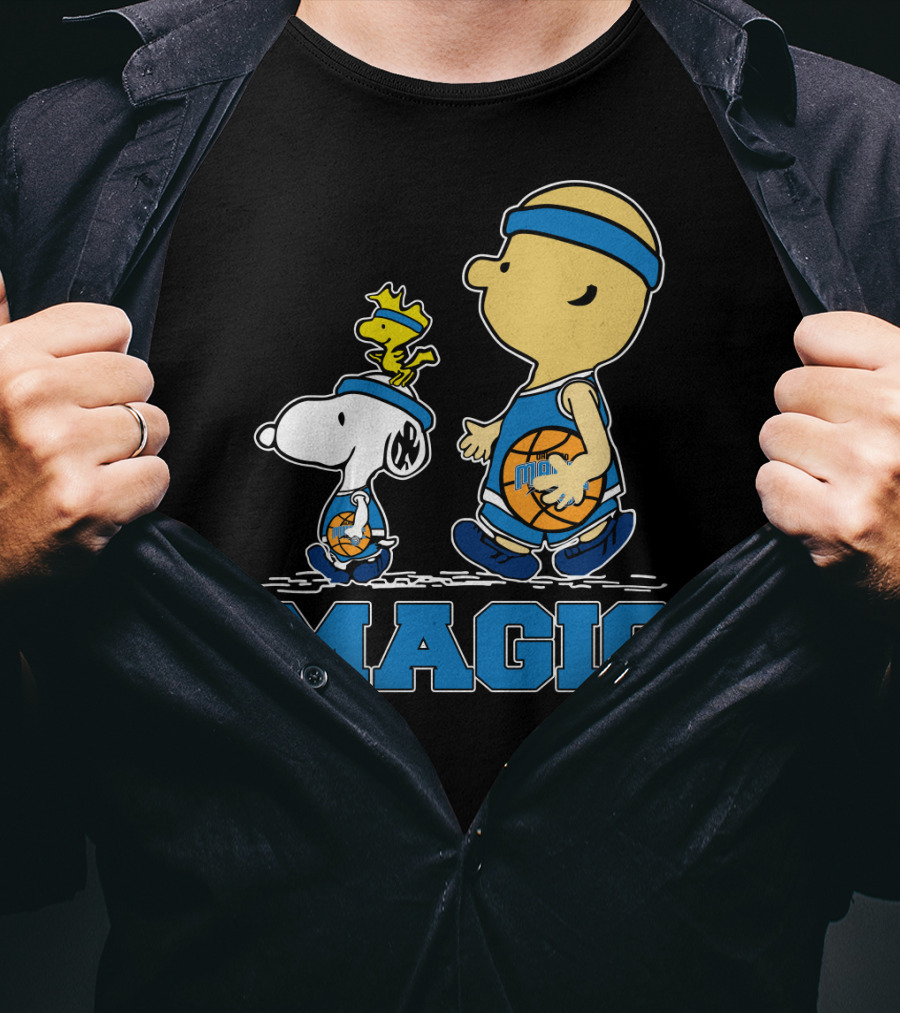 Snoopy Woodstock Basketball Orlando Magic Fans T-Shirt