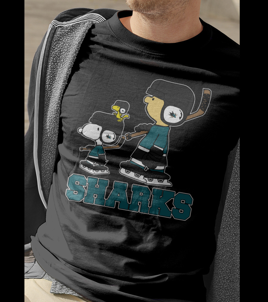 Snoopy Hockey San Jose Sharks Fans T-Shirt