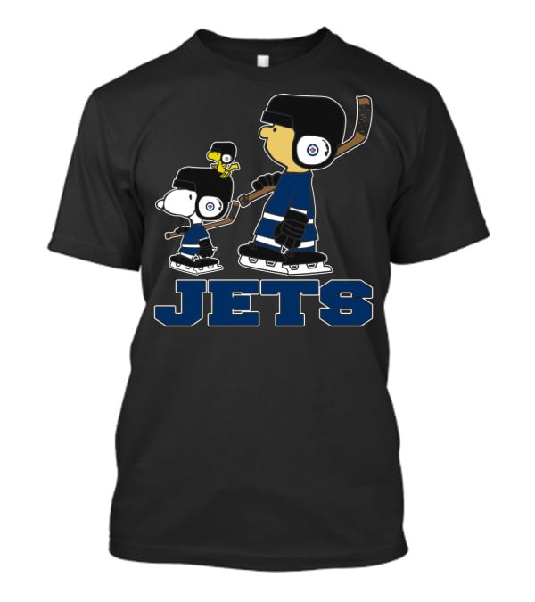 Snoopy And Woodstock Winnipeg Jets Hockey Fans T-Shirt