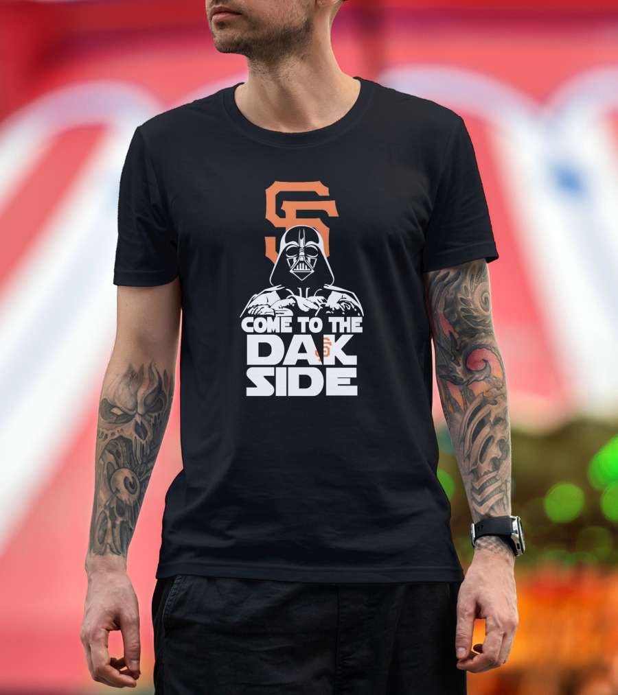 Darth Vader Come to the Dark Side San Francisco Giants T-Shirt