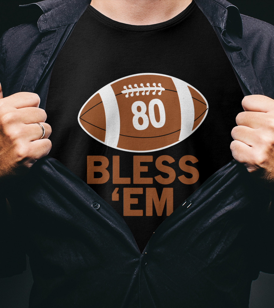 Cleveland Browns Bless Em 80 Football T-Shirt