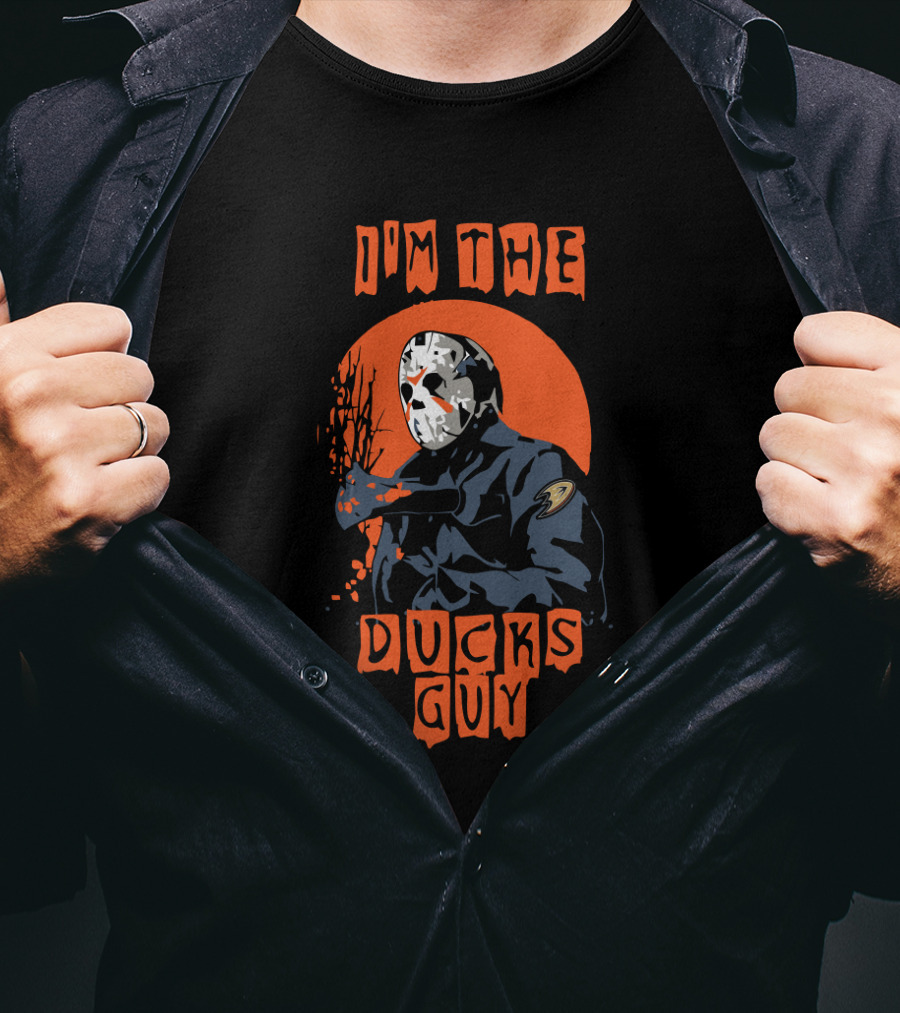 I'm The Ducks Guy Hockey Mask Anaheim Ducks Fan T-Shirt