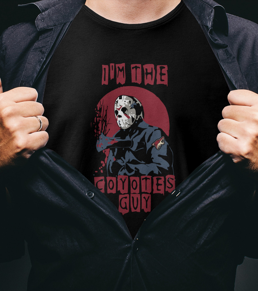 I'm The Coyotes Guy Jason Voorhees Arizona Coyotes Iconic Mask T-Shirt