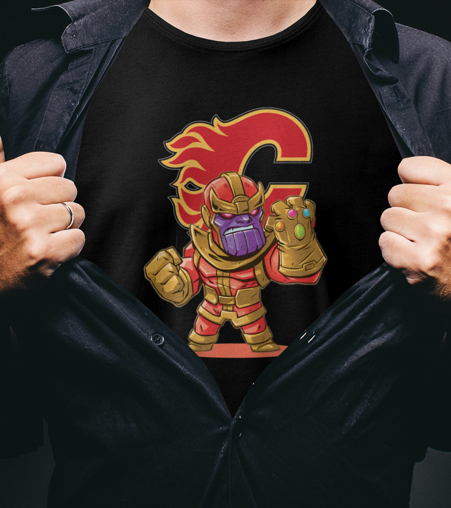Thanos Calgary Flames Crossover T-Shirt