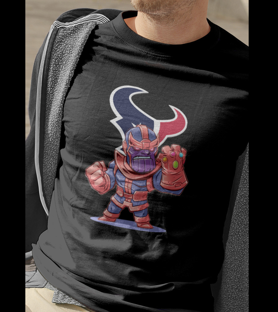 Thanos Houston Texans Nfl Crossover T-Shirt