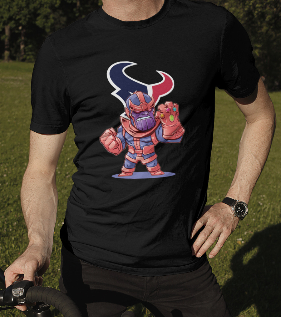 Thanos Houston Texans Nfl Crossover T-Shirt