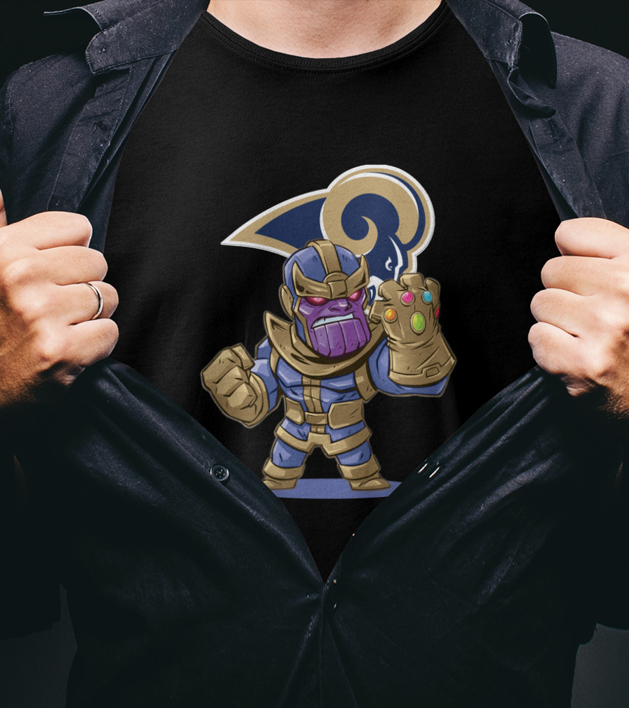 Thanos Infinity Gauntlet Los Angeles Rams Fan T-Shirt