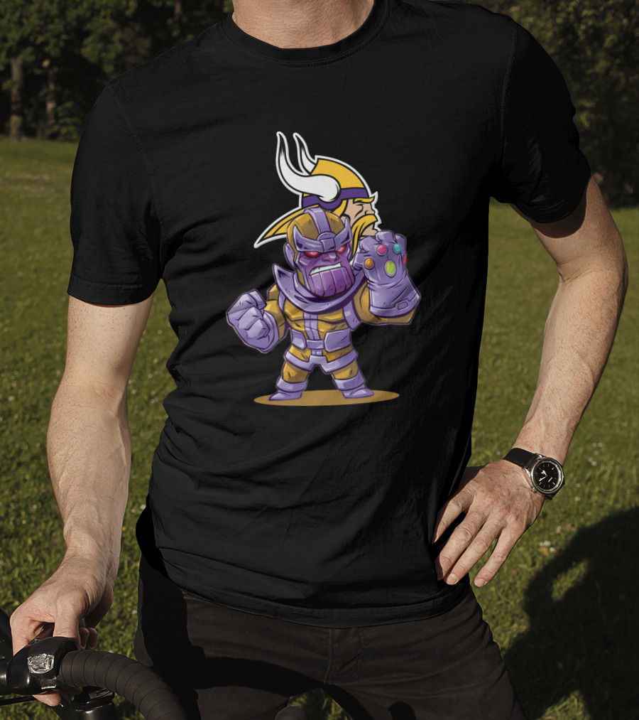 Thanos Minnesota Vikings Crossover T-Shirt