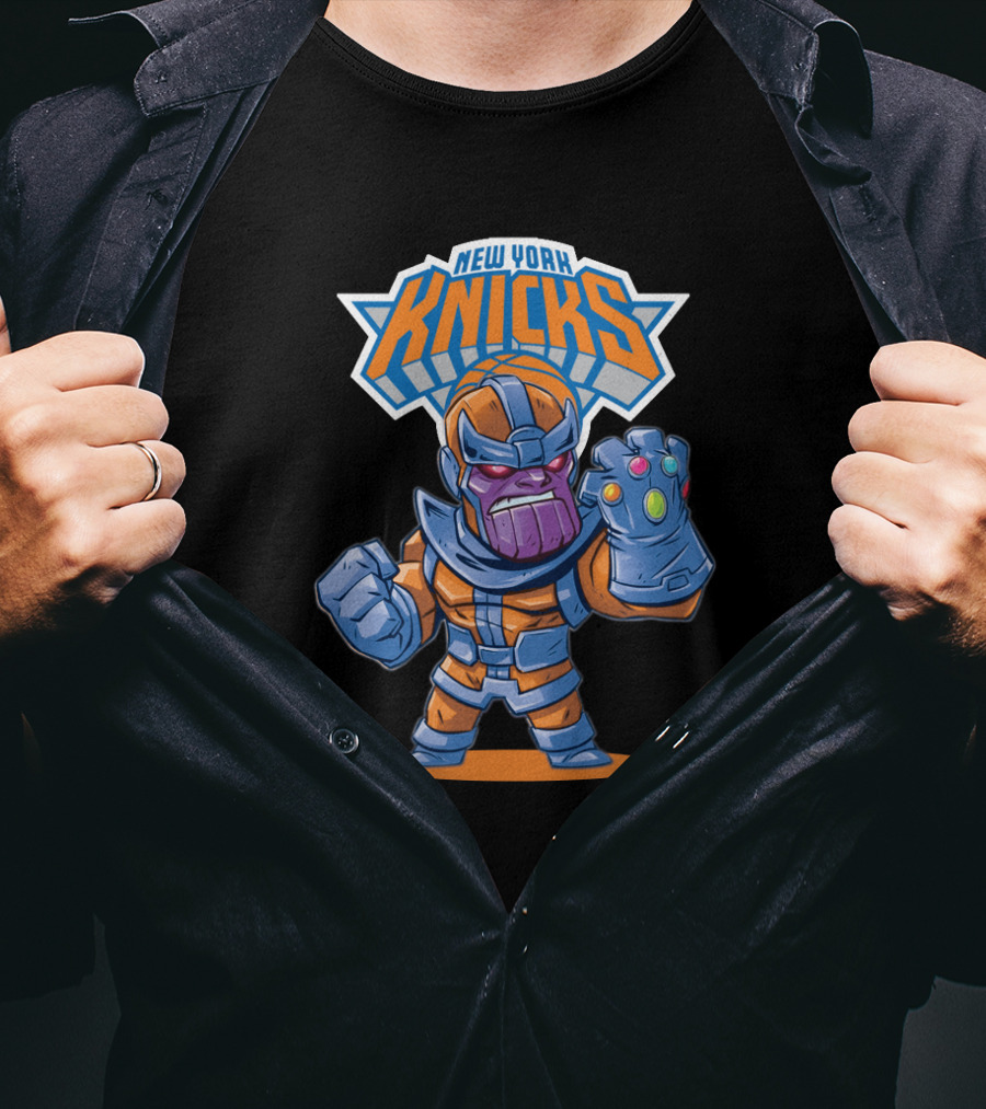 New York Knicks Thanos Crossover T-Shirt