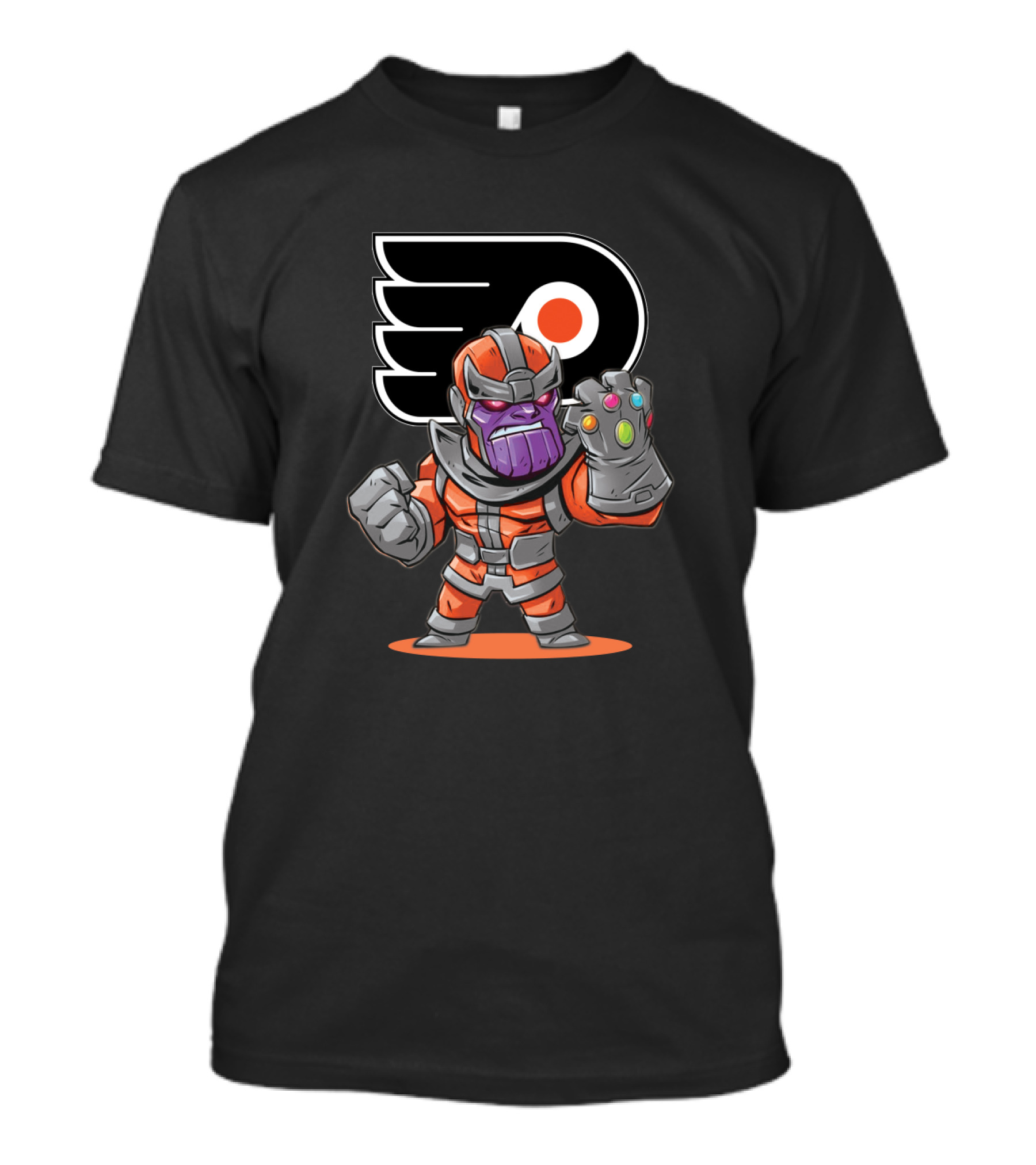 Thanos Inspired Character With Philadelphia Flyers T-Shirt