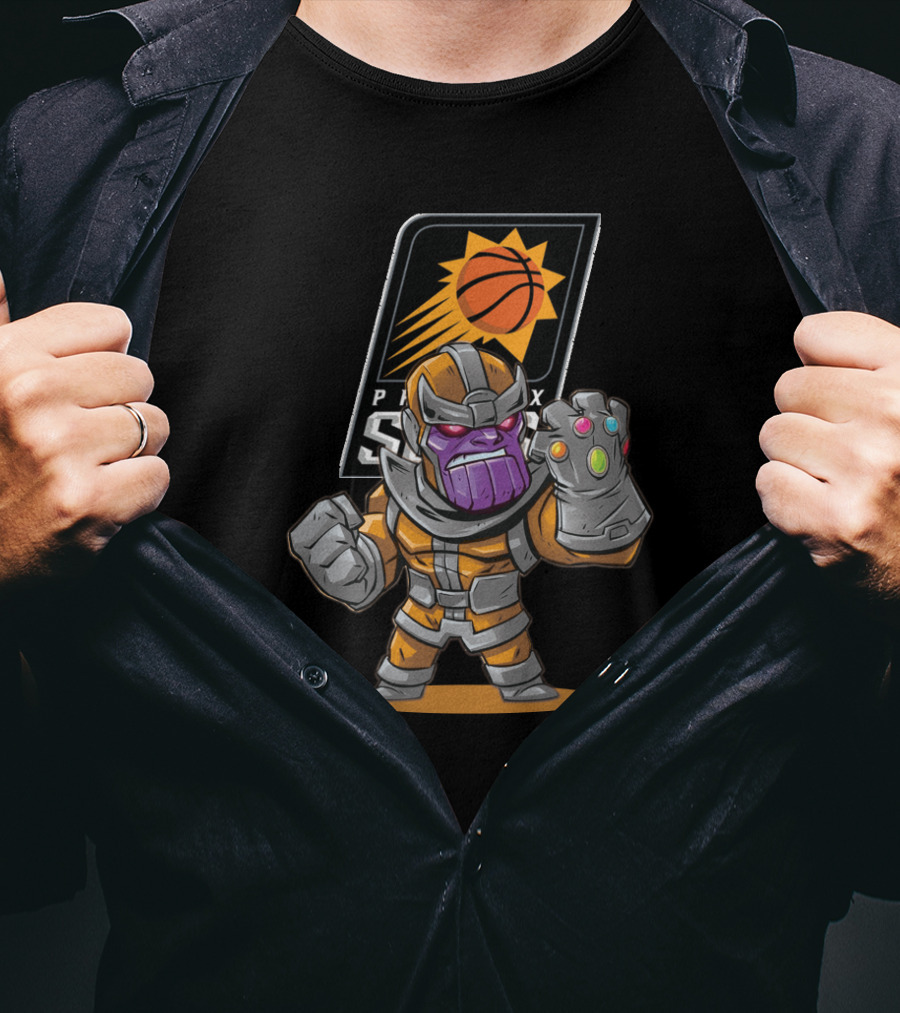 Thanos Phoenix Suns Fans Basketball Crossover T-Shirt