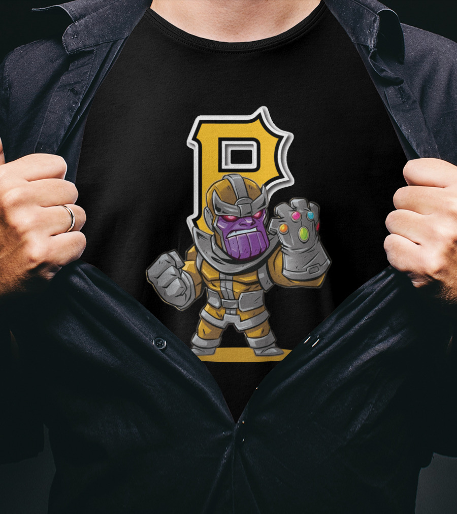 Thanos Illustration With Pittsburgh Pirates T-Shirt