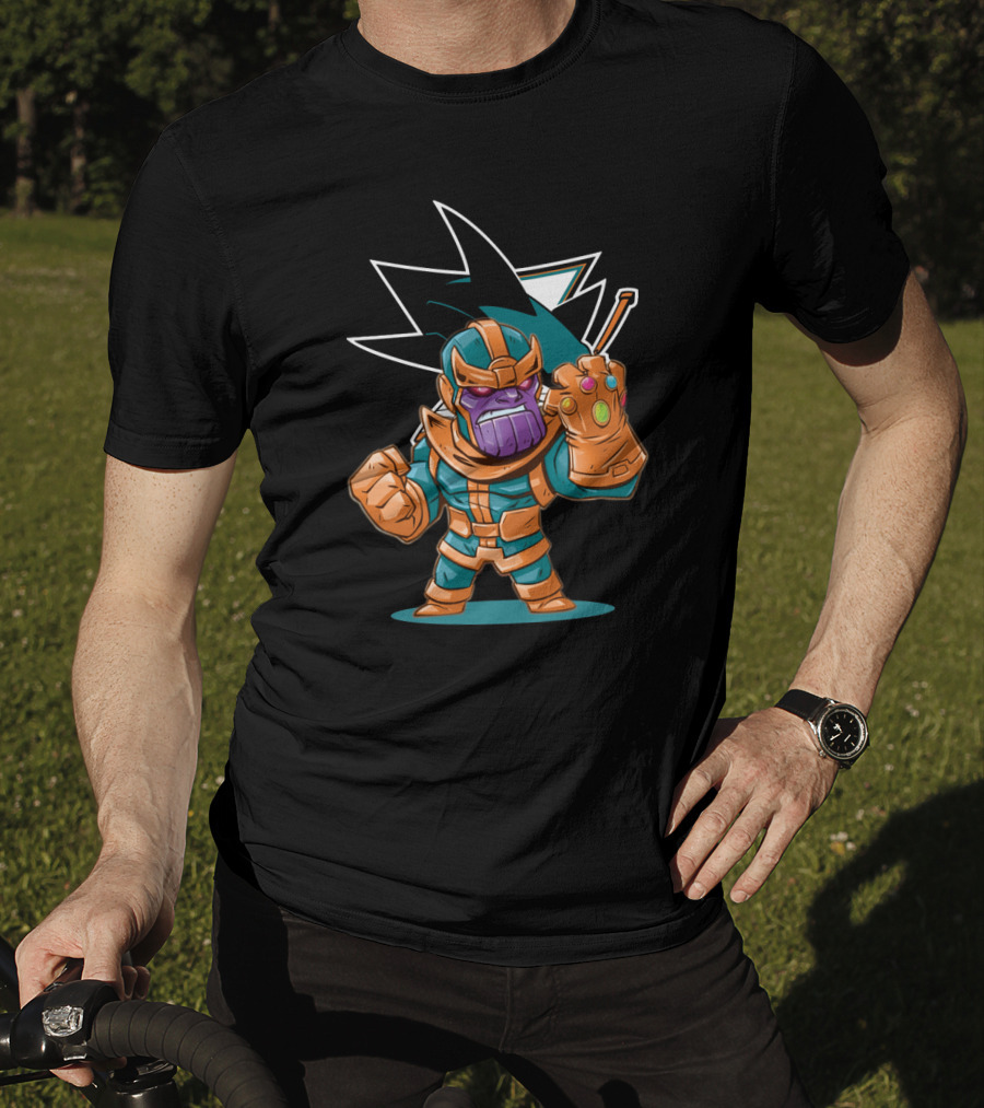 Thanos San Jose Sharks Fans Crossover Character T-Shirt