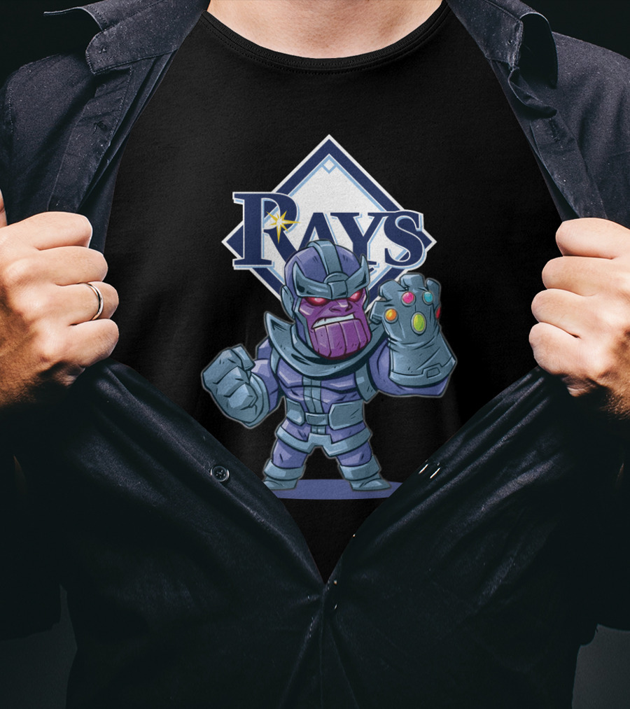 Rays Thanos Tampa Bay Fans Infinity Gauntlet T-Shirt