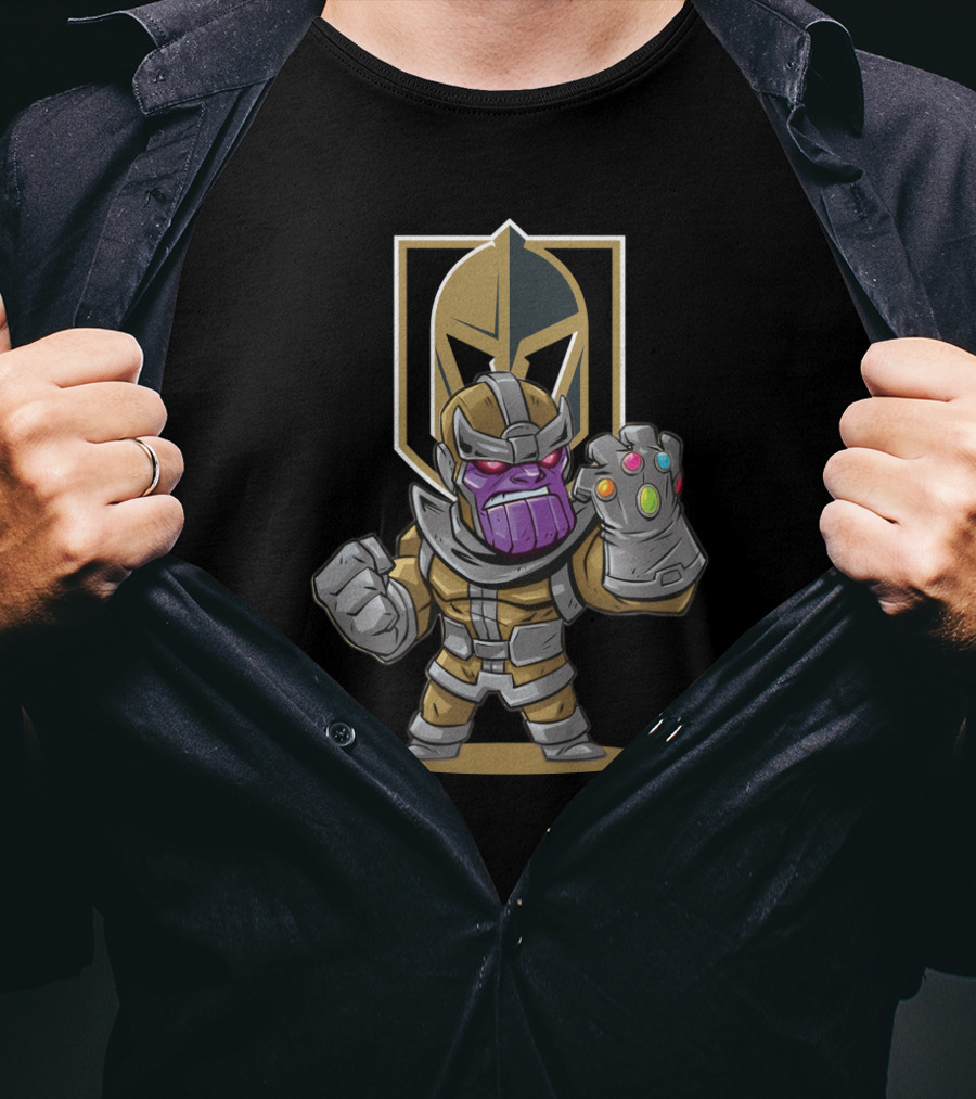 Thanos Vegas Golden Knights Crossover Fans T-Shirt