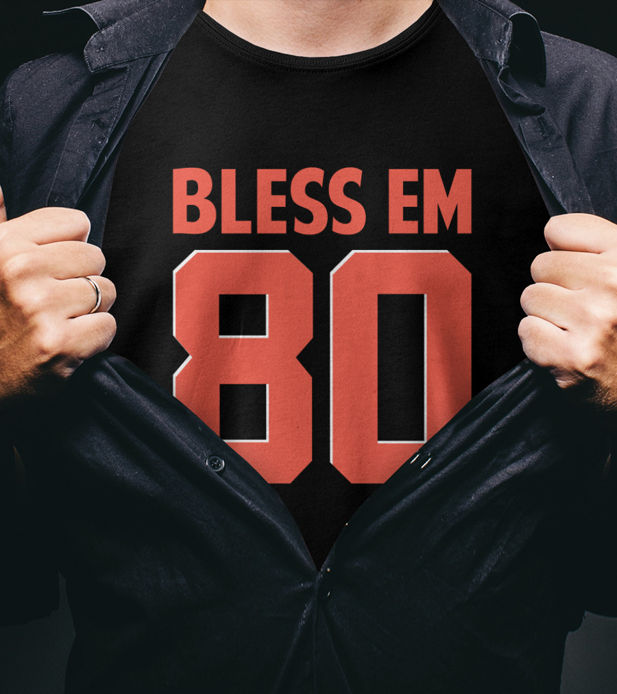 Bless Em 80 Cleveland Browns Football T-Shirt