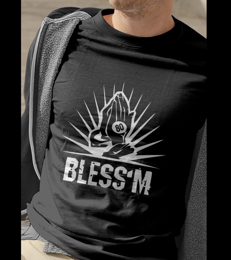 Bless Em 80 Cleveland Browns Praying Hands Nfl Football Fan T-Shirt
