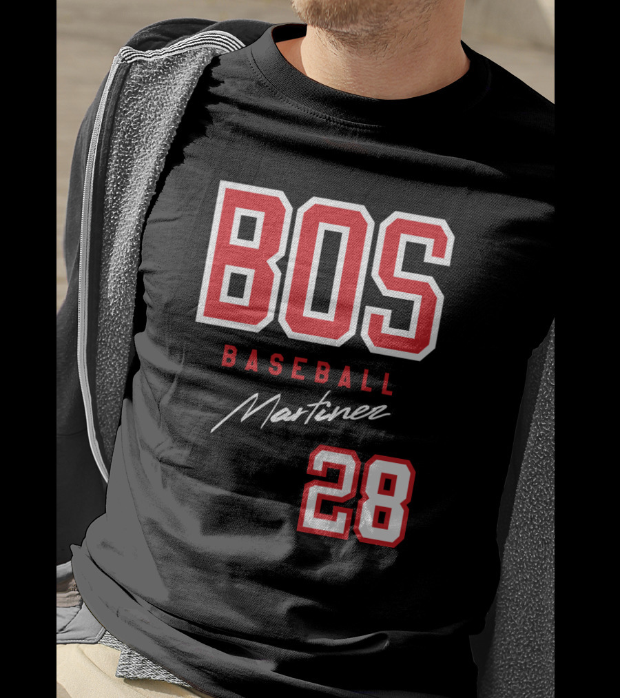 BOS Baseball Martinez 28 Boston Red Sox J D Martinez Fans T-Shirt