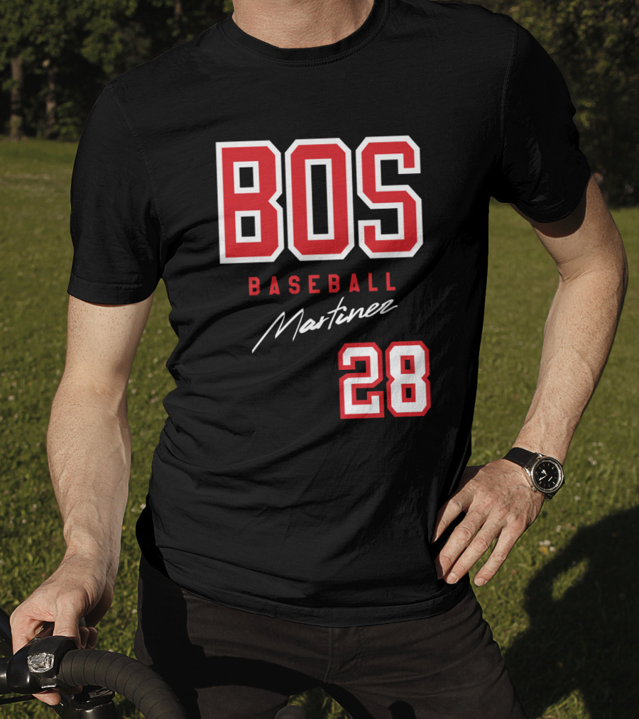 BOS Baseball Martinez 28 Boston Red Sox J D Martinez Fans T-Shirt
