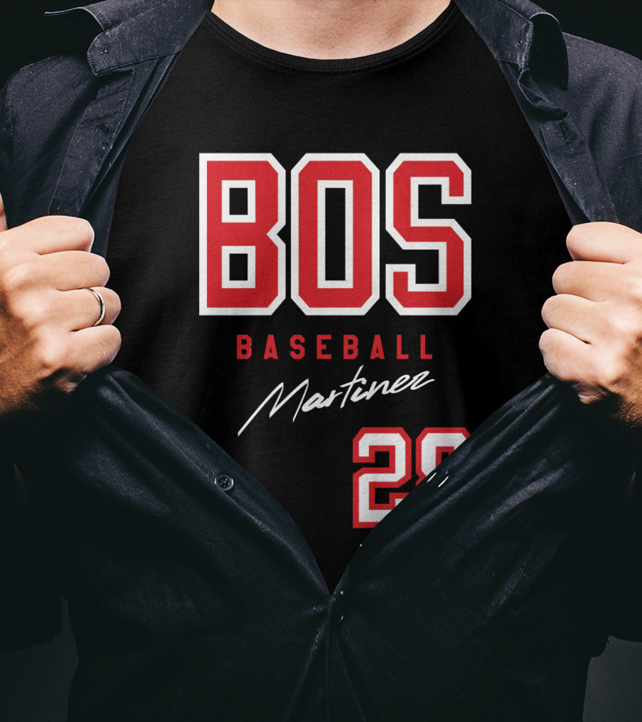 BOS Baseball Martinez 28 Boston Red Sox J D Martinez Fans T-Shirt