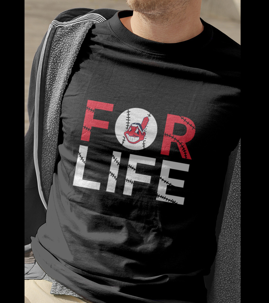 Cleveland Indians Baseball For Life Fan Pride T-Shirt