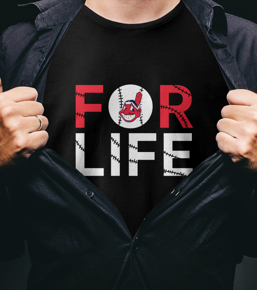 Cleveland Indians Baseball For Life Fan Pride T-Shirt