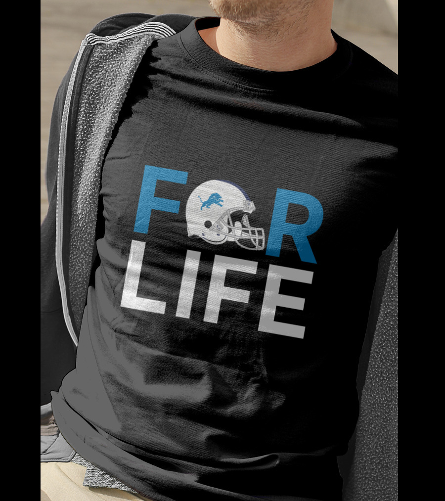 Detroit Lions Helmet For Life Fan Pride T-Shirt