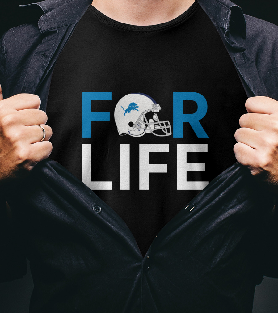 Detroit Lions Helmet For Life Fan Pride T-Shirt
