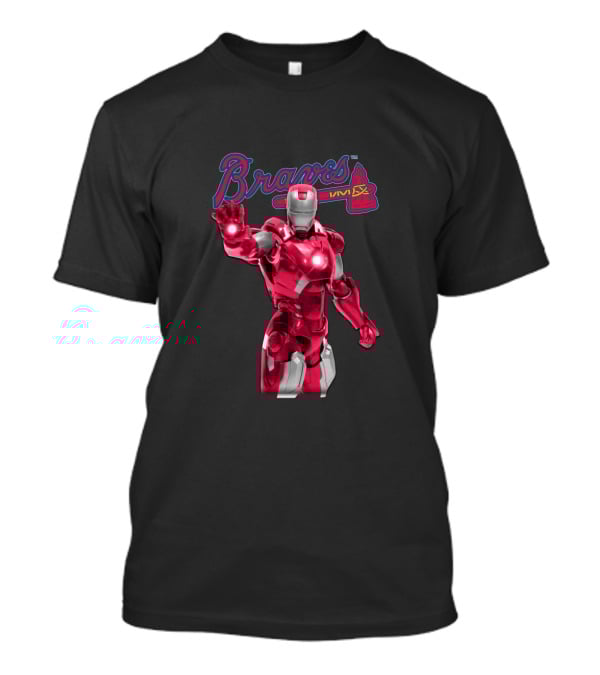 Atlanta Braves Iron Man Crossover T-Shirt