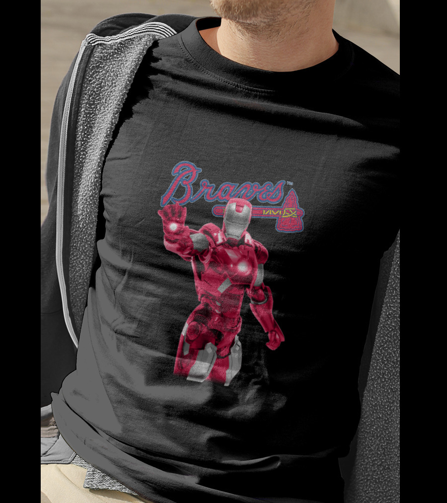 Atlanta Braves Iron Man Crossover T-Shirt