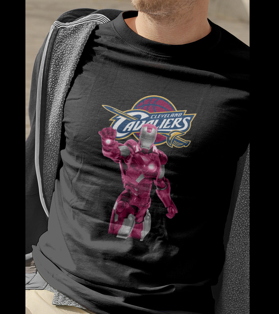 Cleveland Cavaliers Iron Man Basketball Crossover For Fans T-Shirt