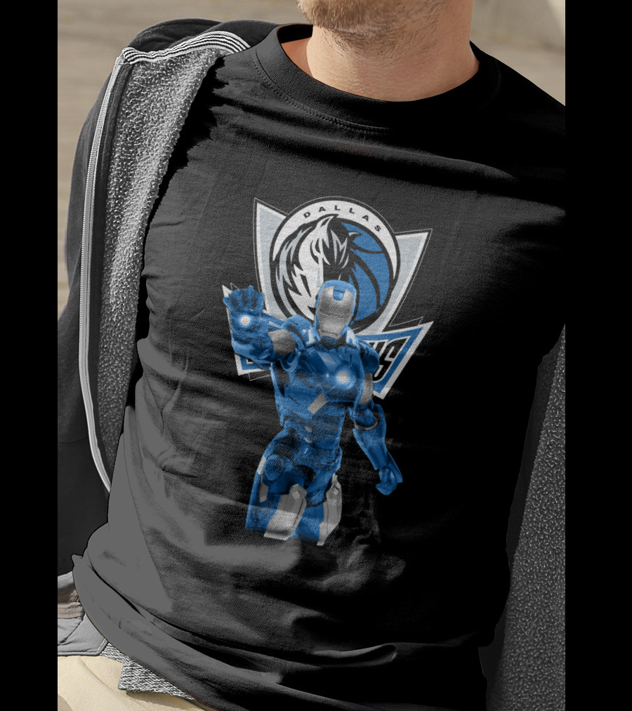 Iron Man Dallas Mavericks Fans T-Shirt