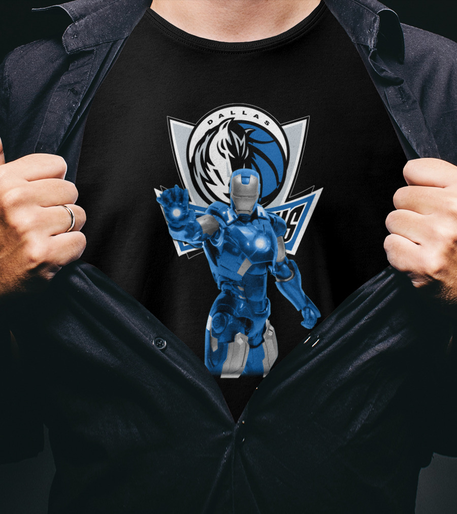 Iron Man Dallas Mavericks Fans T-Shirt