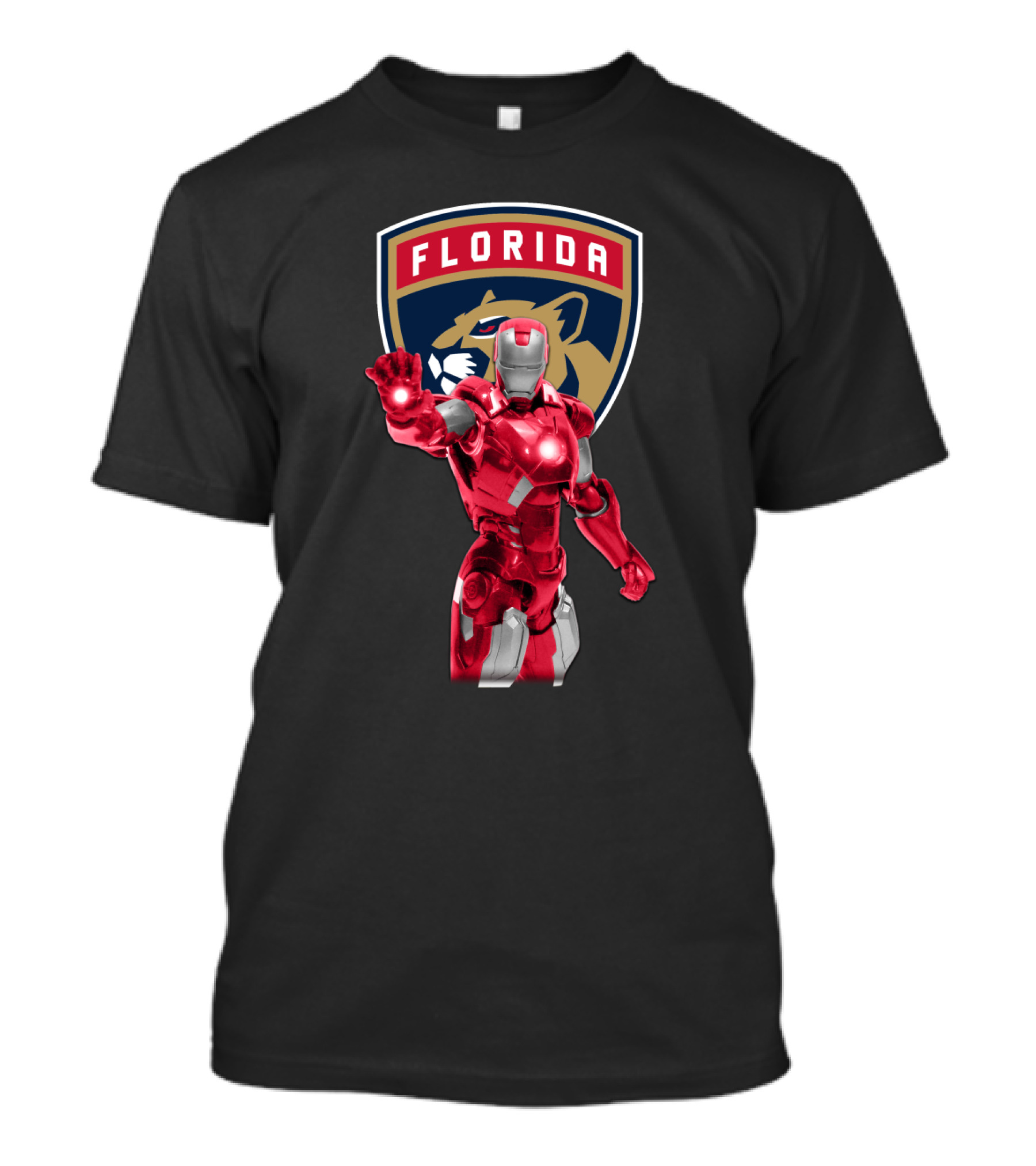 Iron Man Florida Panthers Crossover T-Shirt