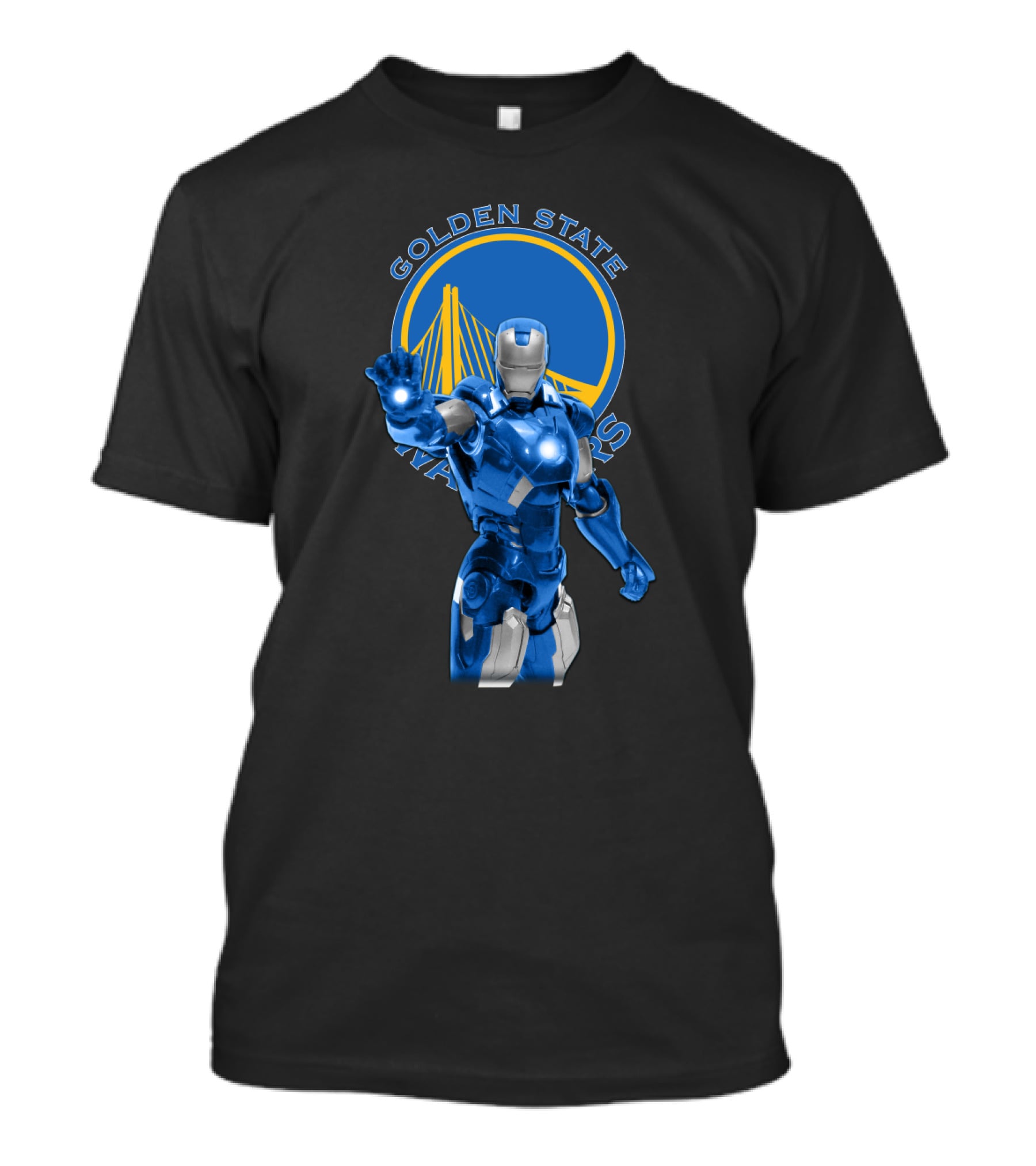 Golden State Warriors Iron Man Fan Crossover T-Shirt