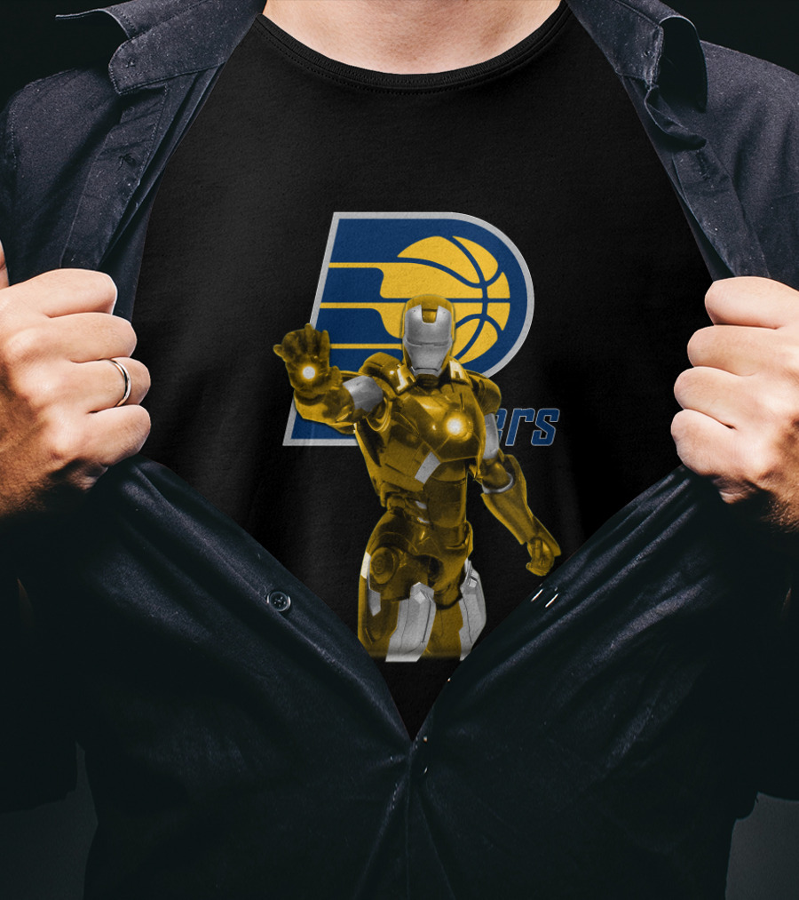 Iron Man Indiana Pacers Fan Collaboration T-Shirt