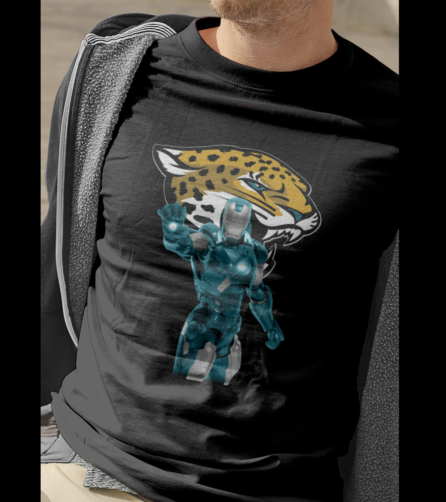 Iron Man Jacksonville Jaguars Fan Mashup T-Shirt