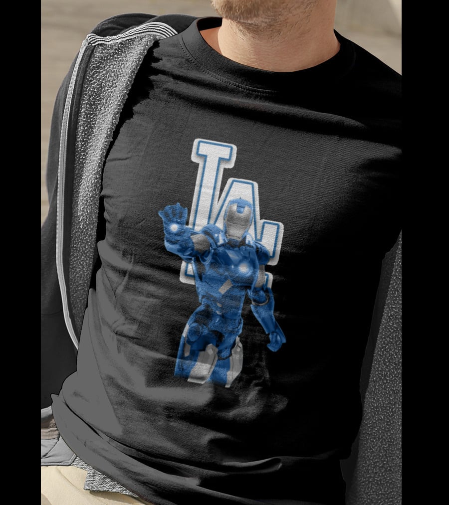 Los Angeles Dodgers Iron Man Hybrid With LA T-Shirt