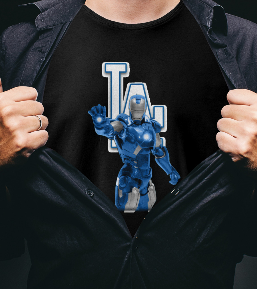 Los Angeles Dodgers Iron Man Hybrid With LA T-Shirt