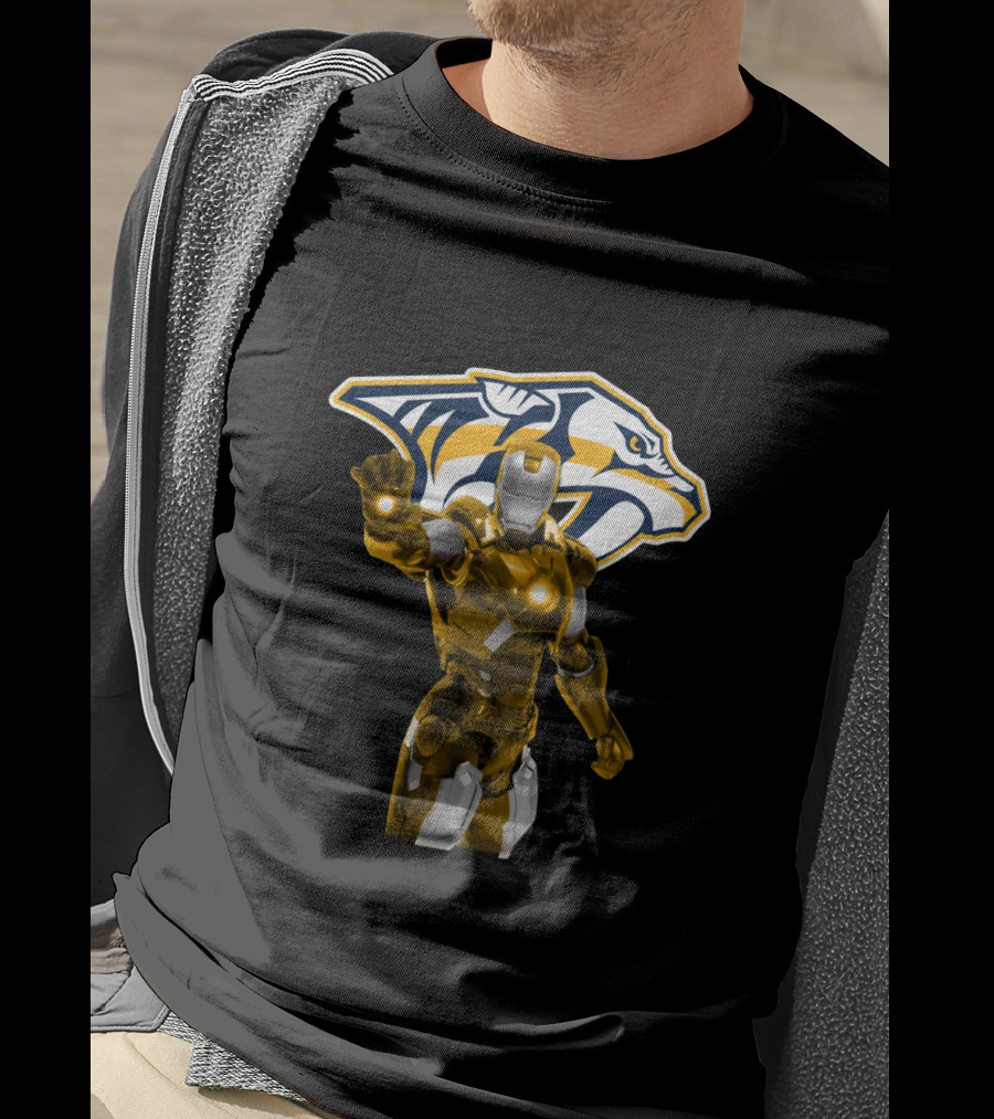 Nashville Predators Iron Man Collaboration T-Shirt
