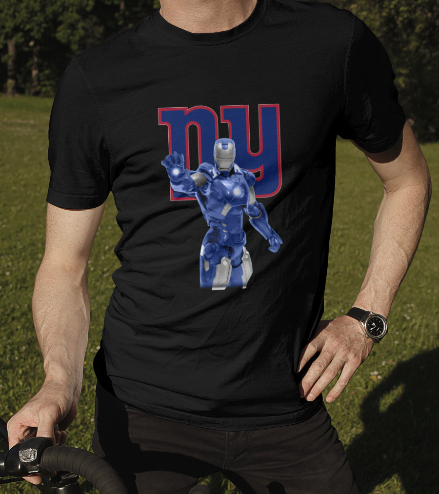 Iron Man And New York Giants Fan Favorite Power Duo T-Shirt