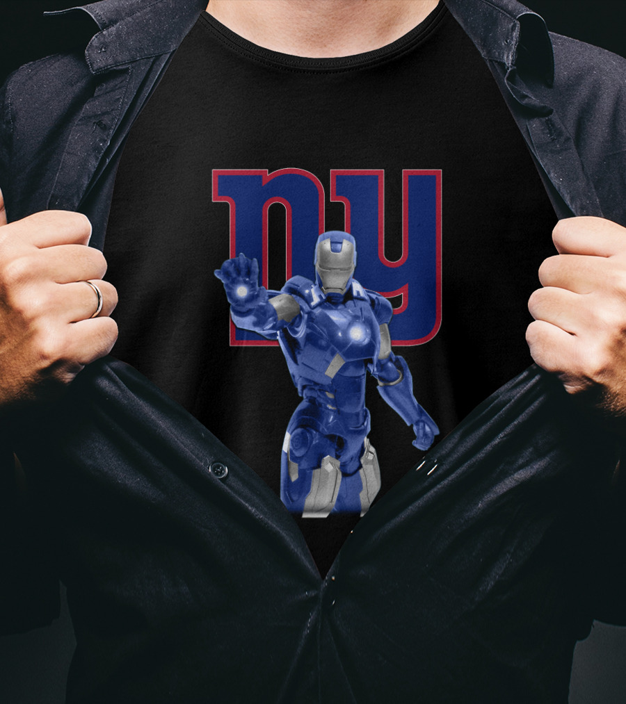Iron Man And New York Giants Fan Favorite Power Duo T-Shirt
