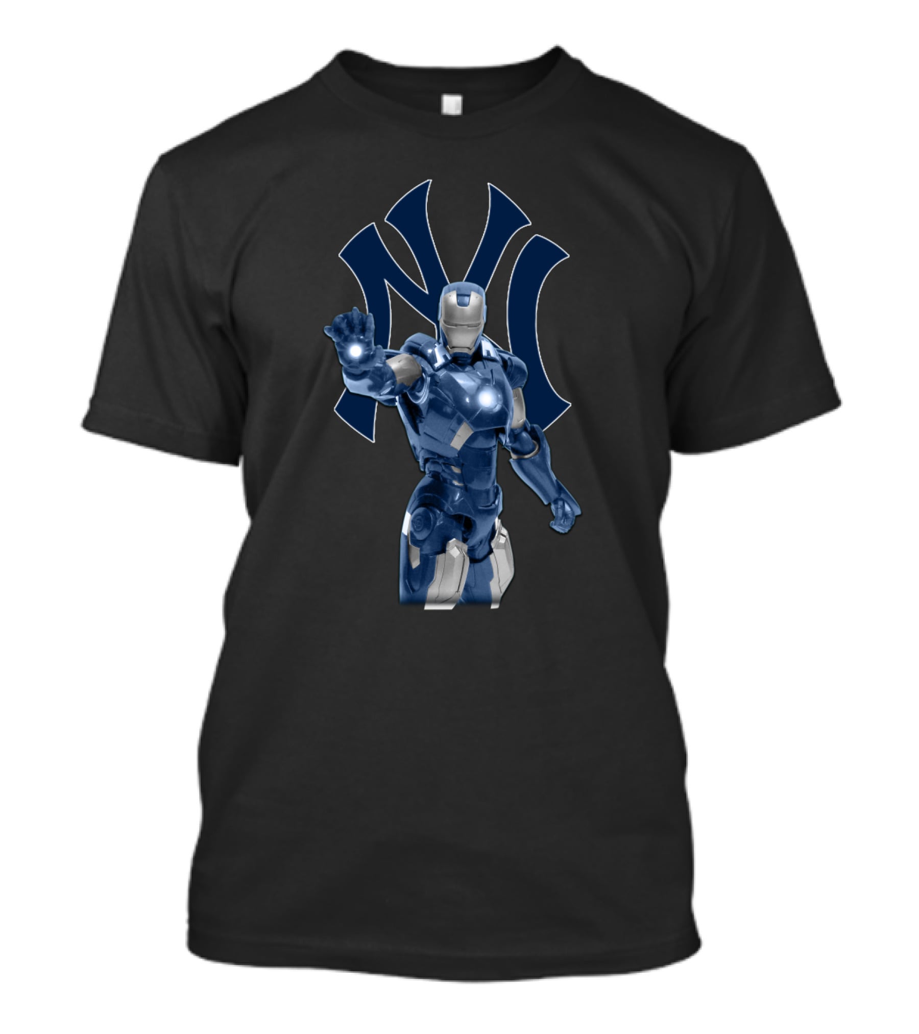 Iron Man Marvel Collaboration With New York Yankees T-Shirt