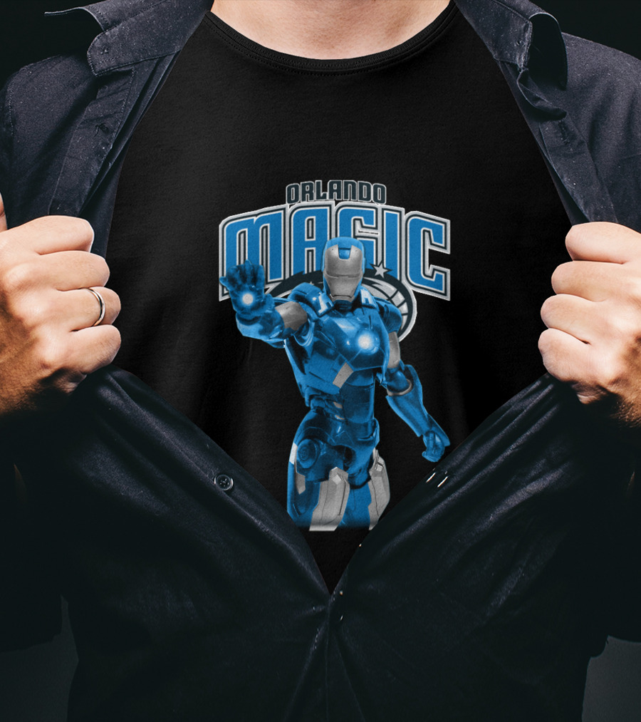 Iron Man Orlando Magic Crossover For Fans T-Shirt
