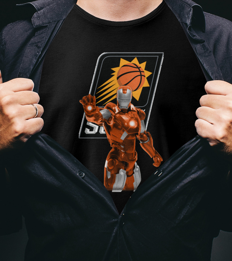 Iron Man Phoenix Suns Nba Fans Crossover T-Shirt