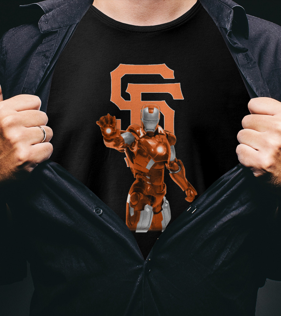 Iron Man SF Giants Crossover T-Shirt