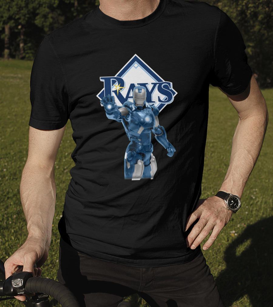 Tampa Bay Rays Iron Man Crossover Marvel Baseball Collaboration T-Shirt
