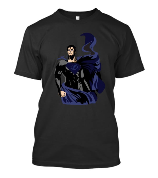 Superman Tampa Bay Lightning Fan Icon With Superhero Cape T-Shirt