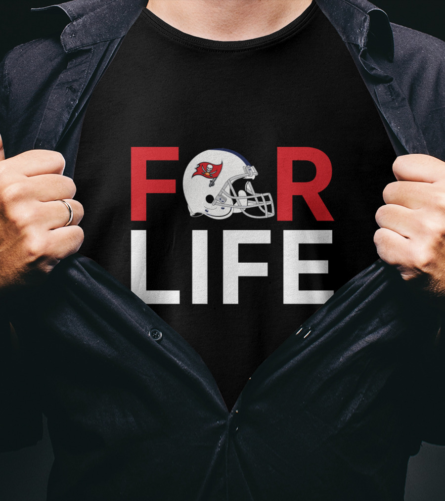 Tampa Bay Buccaneers Helmet For Life For Fans T-Shirt